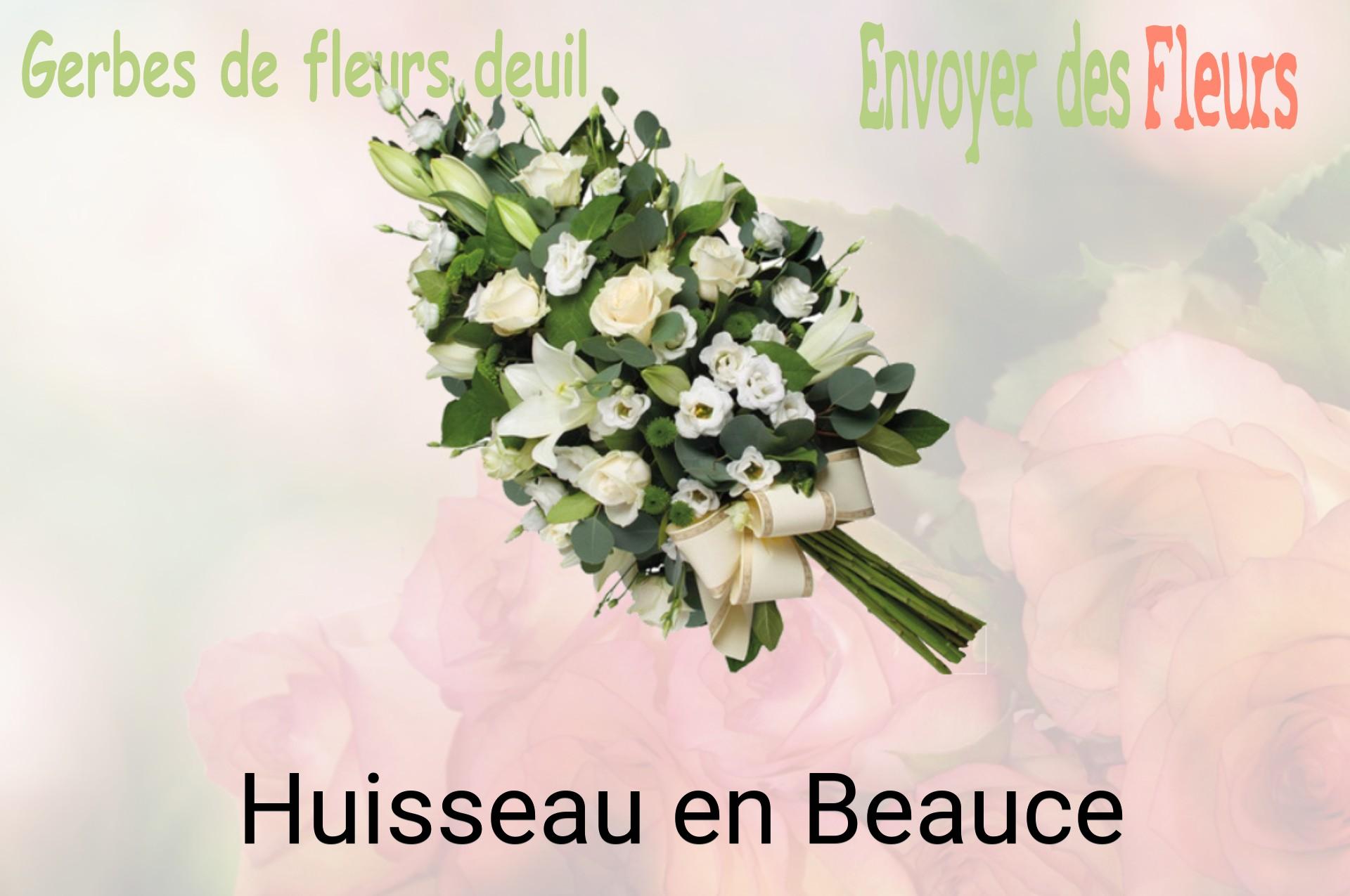 Gerbe de fleurs de deuil livrée à Huisseau-en-Beauce